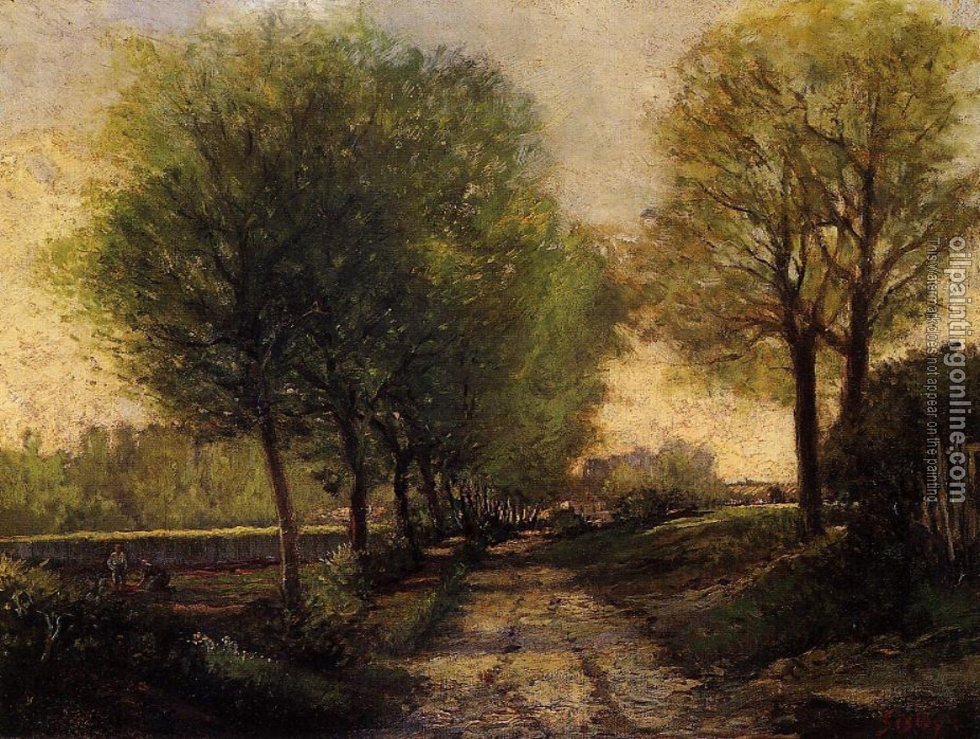 Sisley, Alfred - Lane near a Small Town